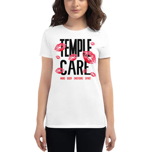Kissed Temple Care Women's short sleeve t-shirt